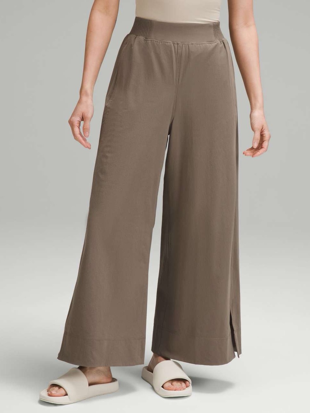 Lululemon Stretch Woven High-Rise Wide-Leg Cropped Pant sz XL